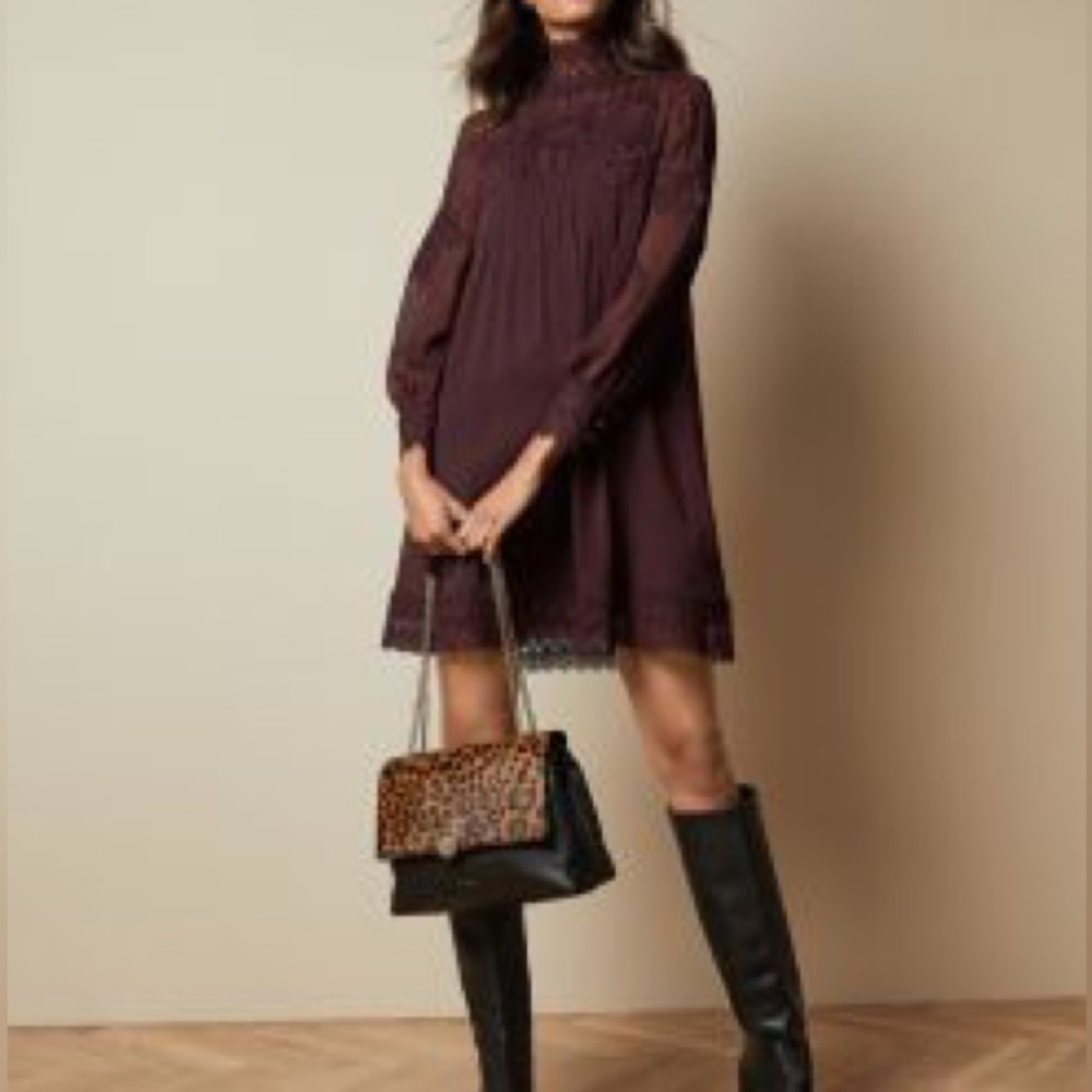 Ted Baker, size 1 beautiful fall dress! Worn once, in perfect condition!